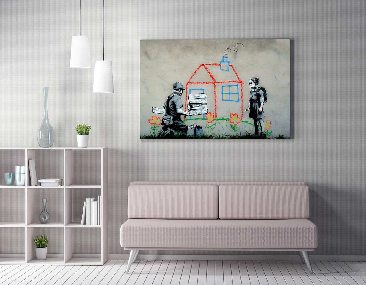 Tablou decorativ, WY139 (50 x 70), Canvas imprimat, Multicolor - imagine 4